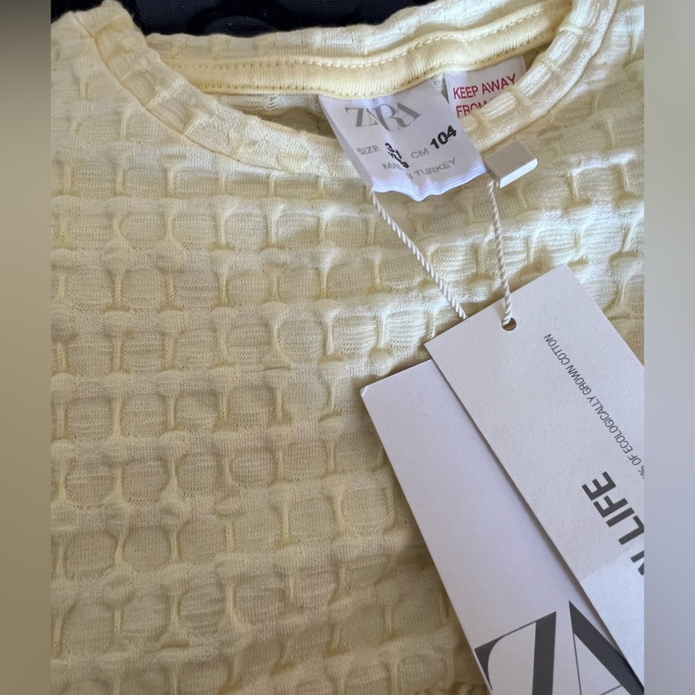 Zara Waffle Knit Ruffled Tiered Sundress NWT - Picture 2 of 4